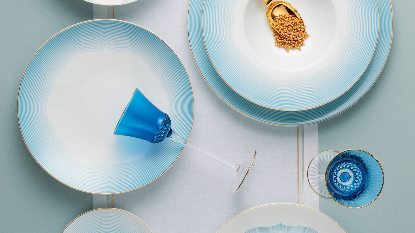 Vaisselle bleue