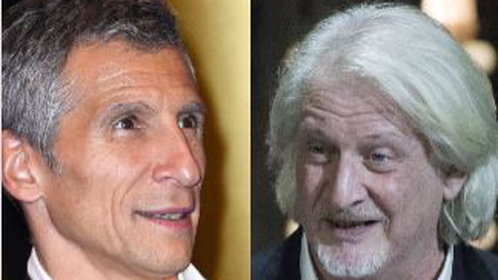 Nagui et Patrick Sébastien