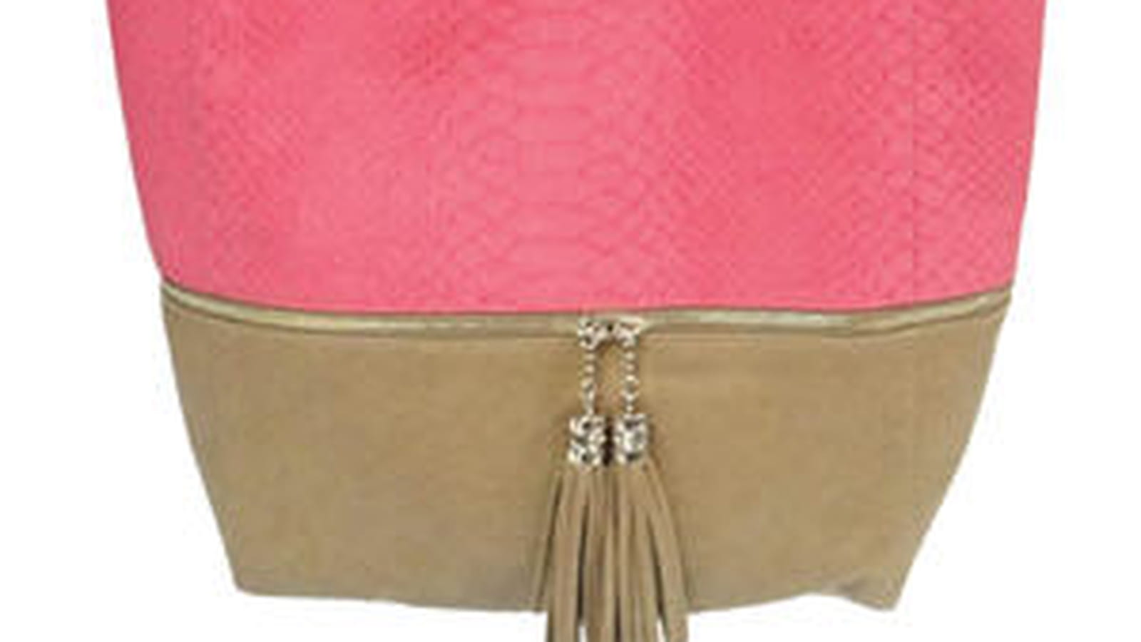 Le sac bicolore effet python