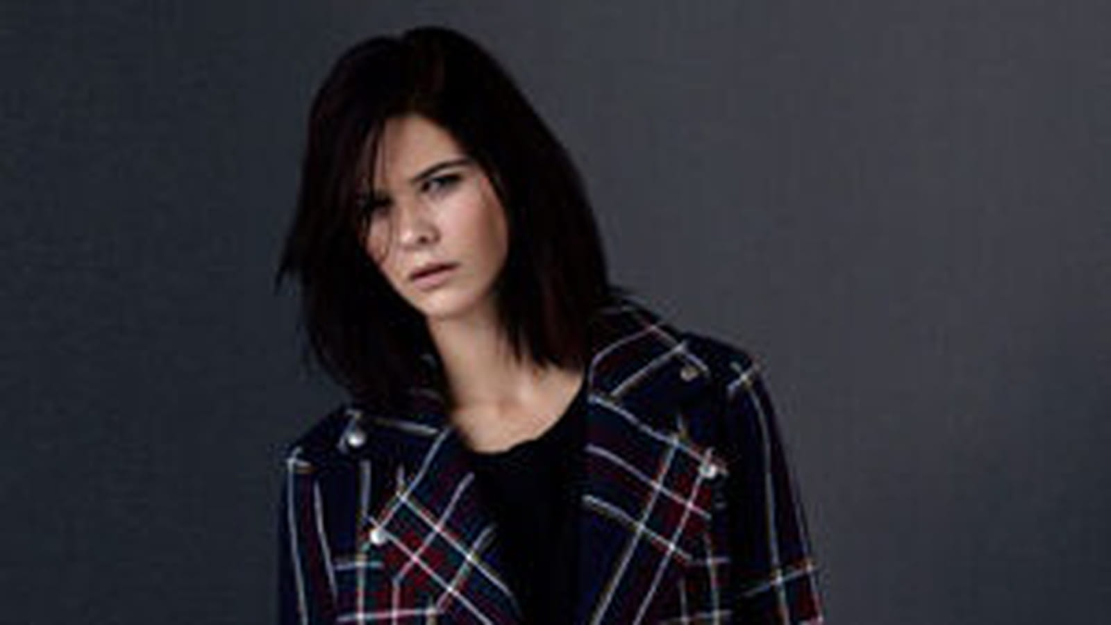 Manteau écossais de Pull & Bear