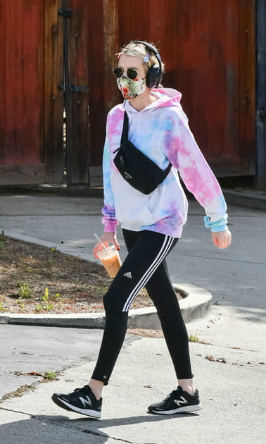 FLOP&nbsp;: Emma Roberts en sweat tie and dye