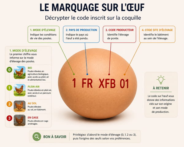 Code marquage oeuf france