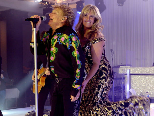 Rod Stewart et Penny Lancaster&nbsp;: rock and roll attitude