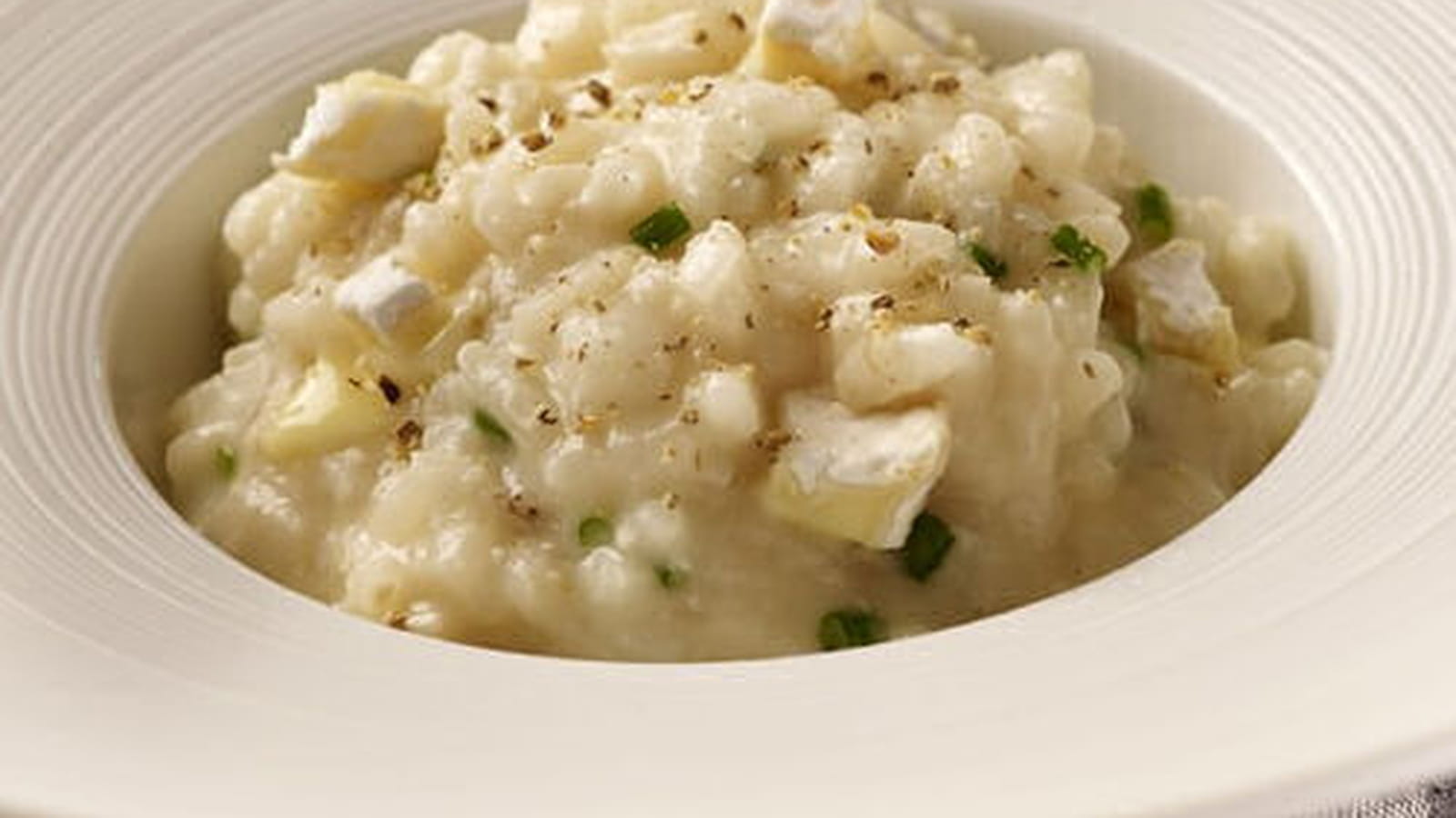 Risotto végétarien Chaource et ciboulette