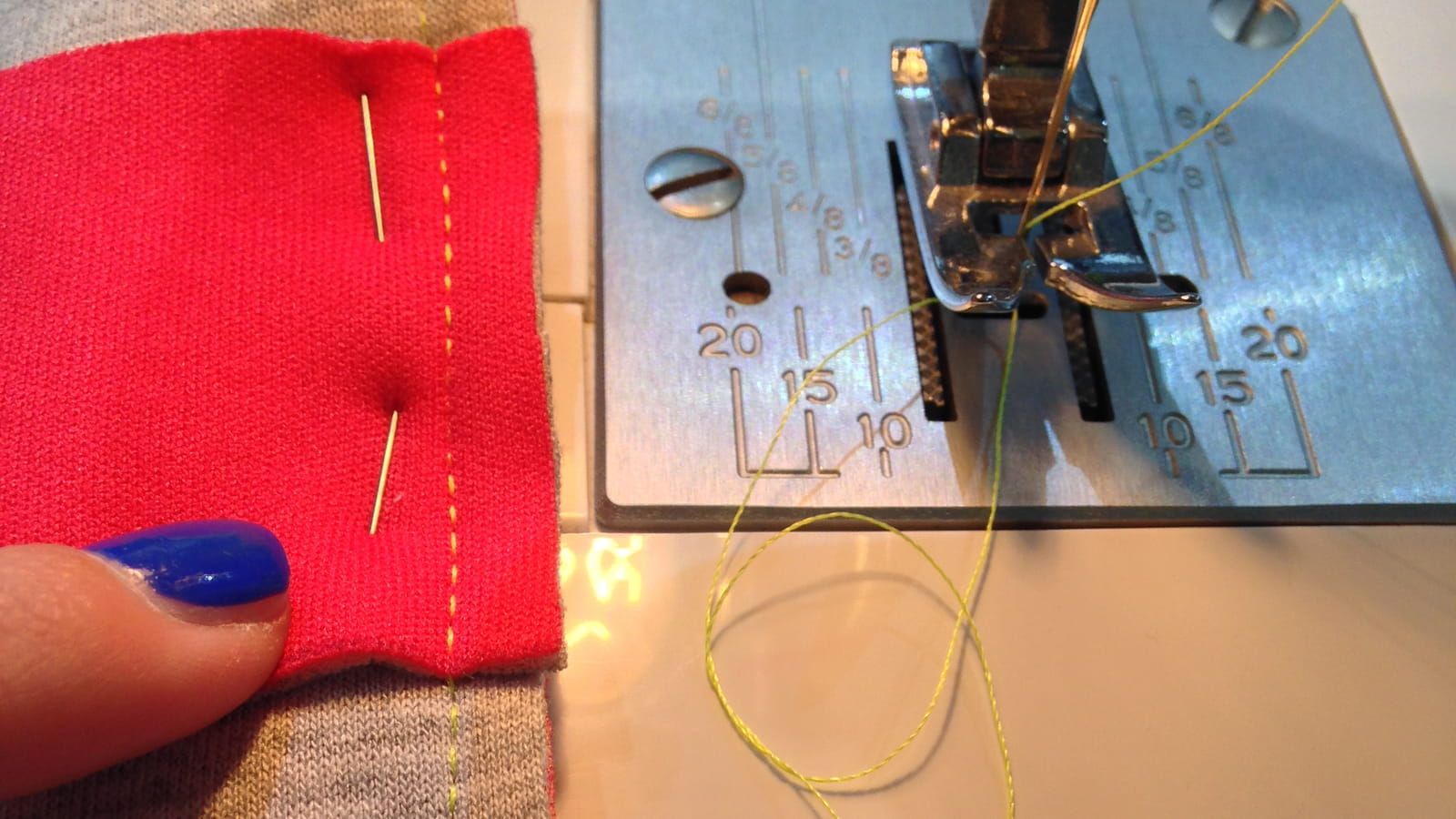Coudre à la machine