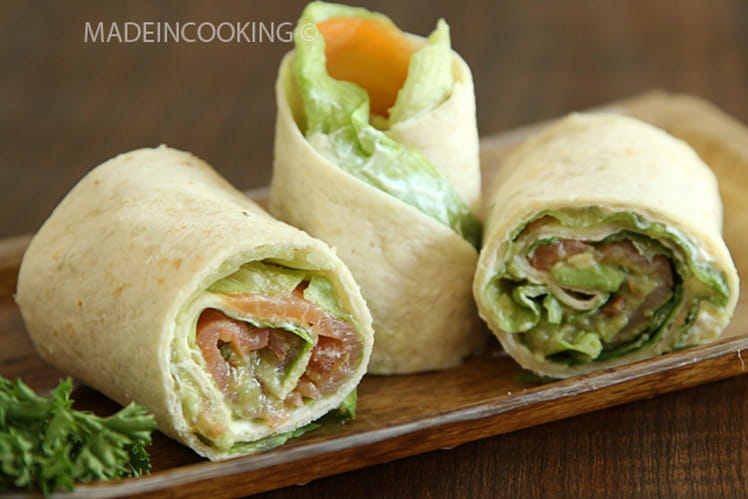 Wraps au saumon et à l'avocat-image