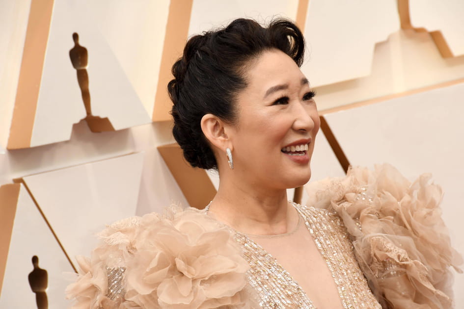 Sandra Oh et son chignon &eacute;l&eacute;gant