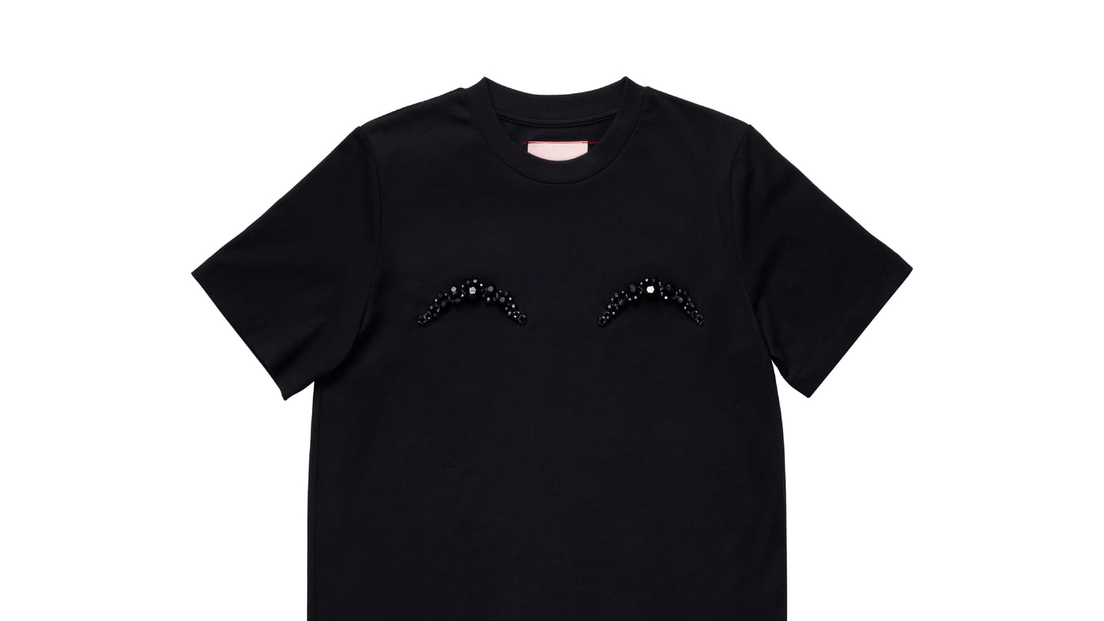 T-shirt à perles noir 