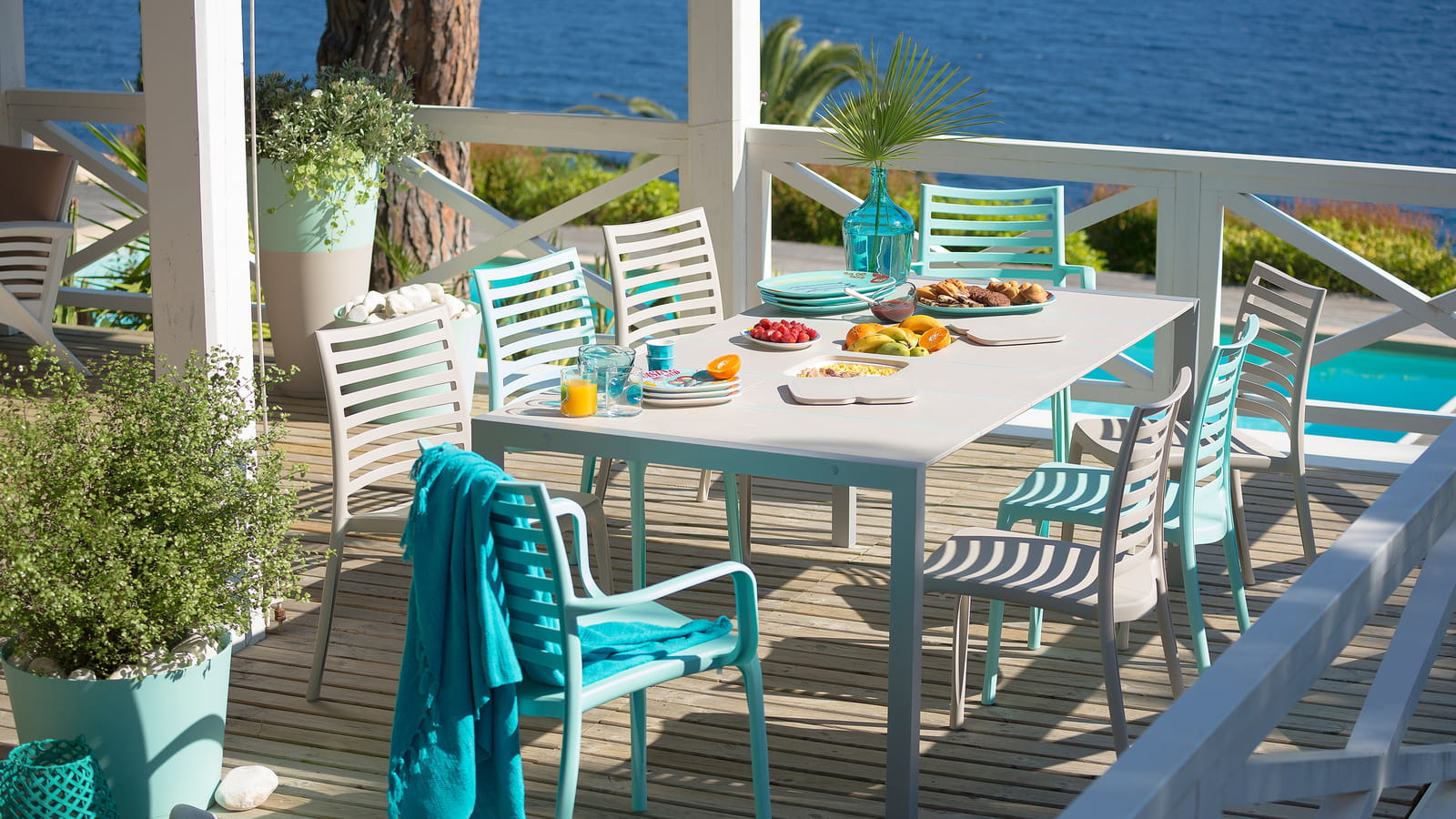 Mobilier jardin Grosfillex