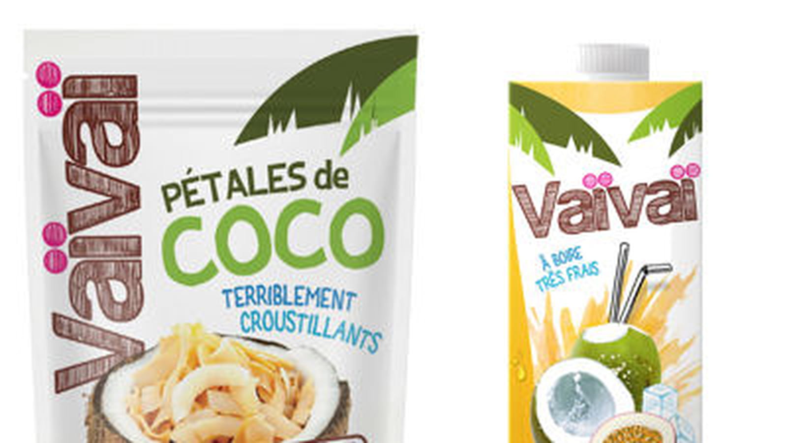 Eau de coco + Fruits de la Passion et Pétales de coco de Vaïvaï