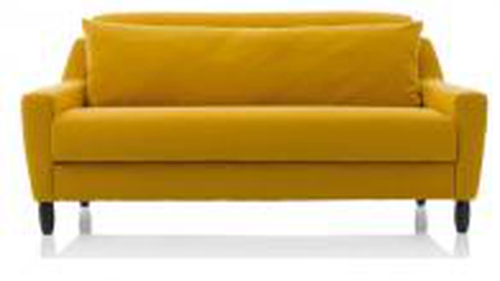 Canapé jaune moutarde