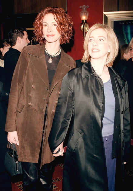 Avec sa petite sœur Lisa Roberts