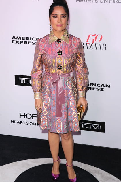 Salma Hayek &agrave; la soir&eacute;e Harper's Bazaar 150&nbsp;Most Fashionable Women