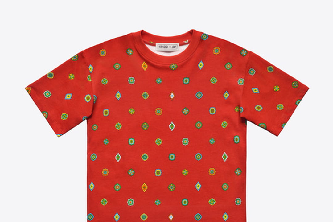 T-shirt large imprimé rouge