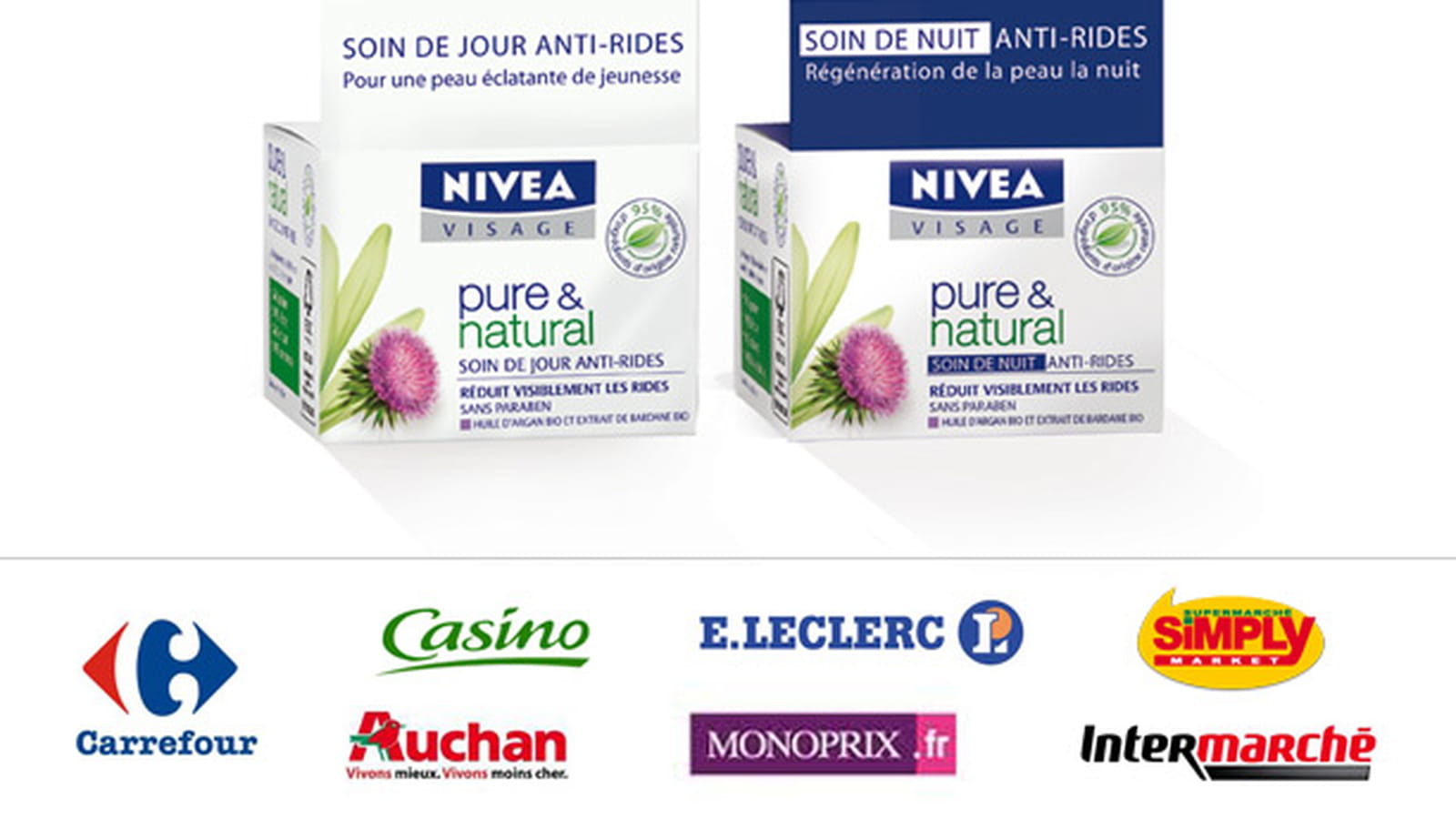 Gamme soins anti-rides Pure & Natural, Nivea