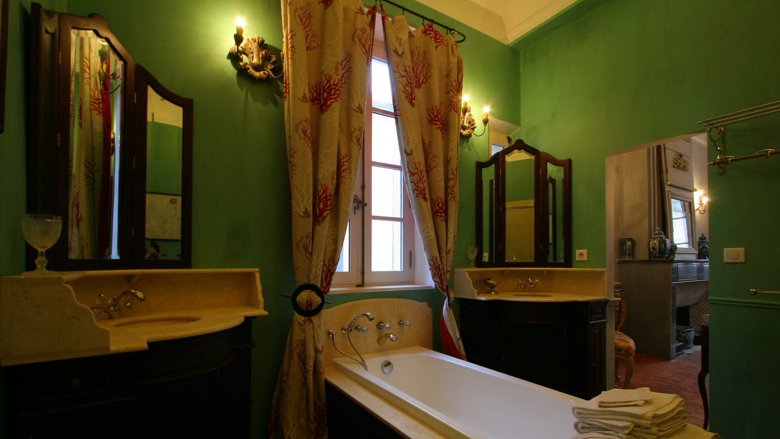Salle de bains romantique