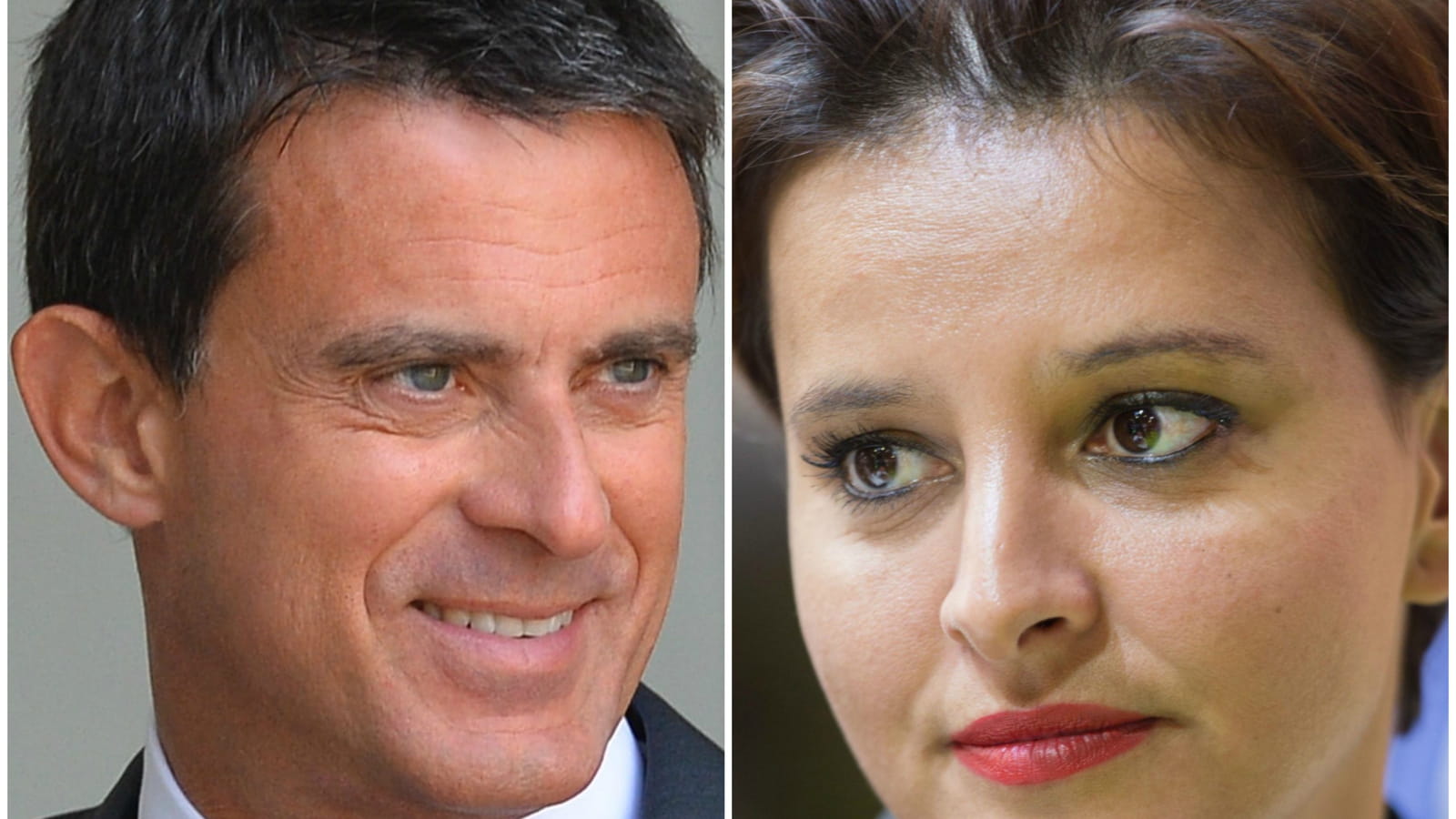 Manuel Valls et Najat Vallaud-Belkacem