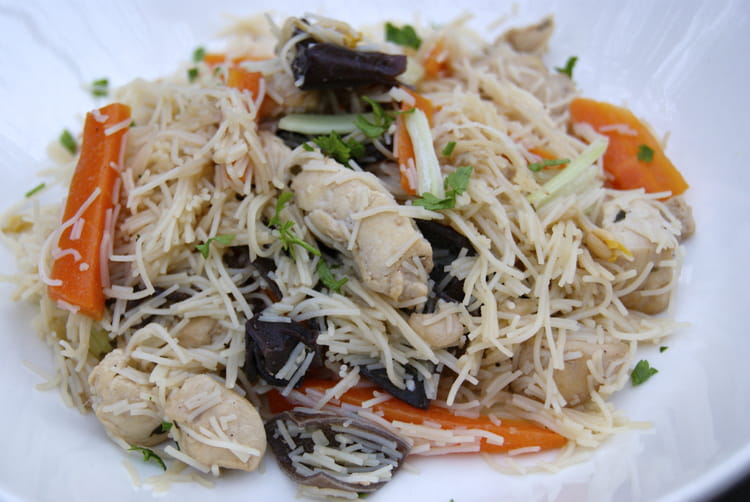 Recette de Poulet bò bún à la vietnamienne