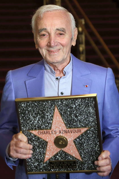 Charles Aznavour, étoilé à Hollywood
