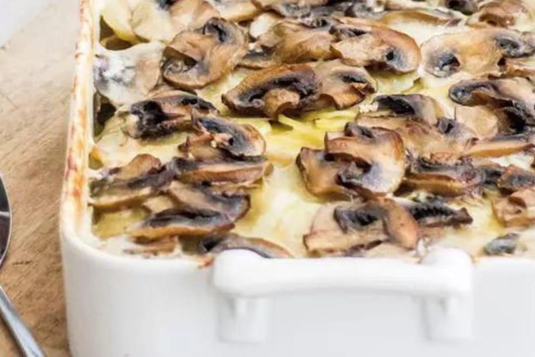 Gratin de champignons LOU et pommes de terre