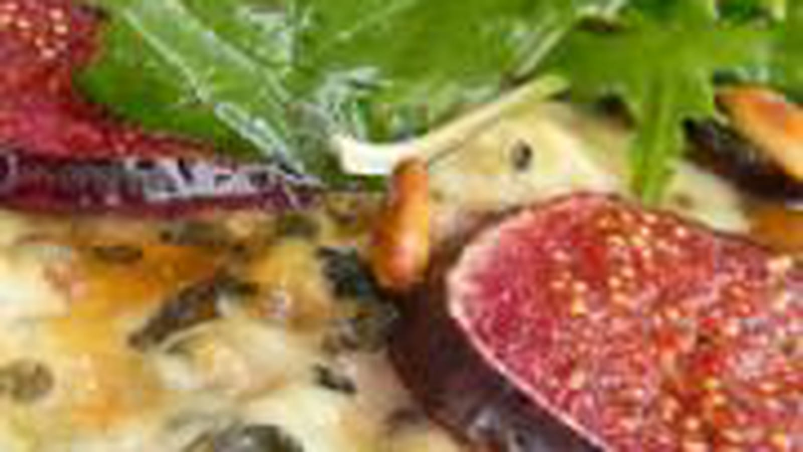 Pizza figues et fourme d'ambert