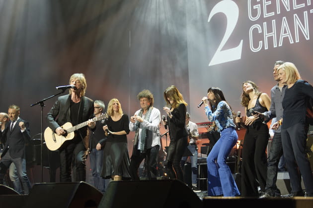 Le final du Gala de la Fondation pour la recherche sur l'Alzheimer men&eacute; par Jean-Louis Aubert