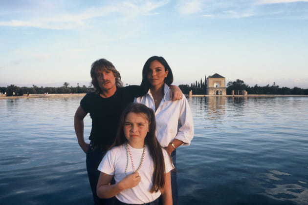 Christophe, sa femme Veronique et leur fille à Marrakech