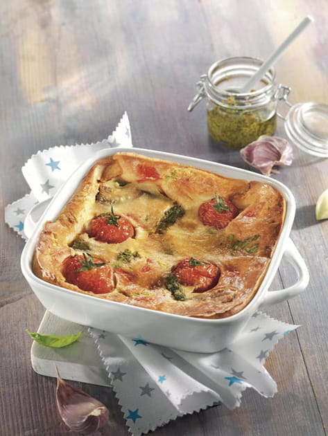 Clafoutis proven&ccedil;al aux l&eacute;gumes d'&eacute;t&eacute;