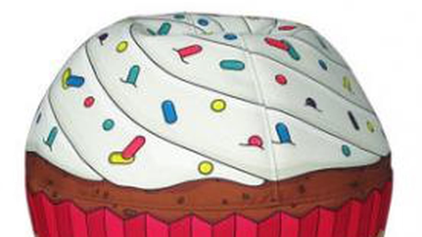 Pouf Cupcake de Woouf chez Fleux'
