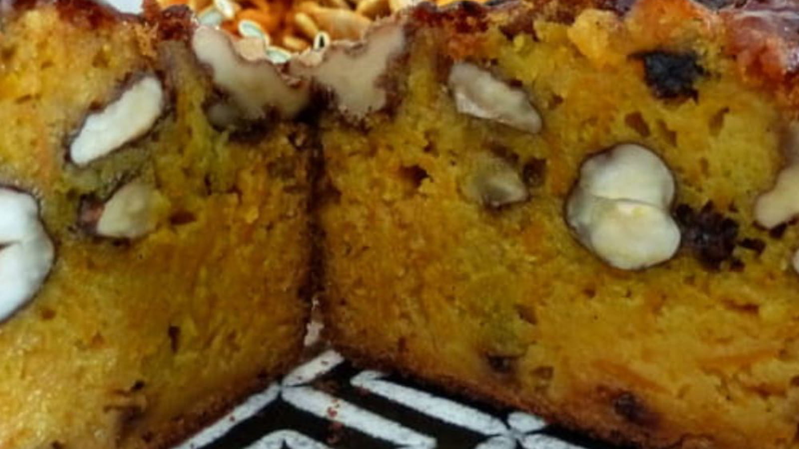 Cake Halloween potiron et fruits secs