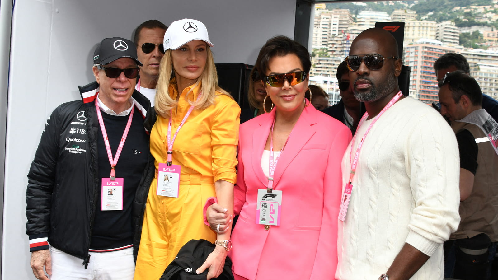 Tommy Hilfiger, Dee Ocleppo, Kris Jenner, Corey Gamble
