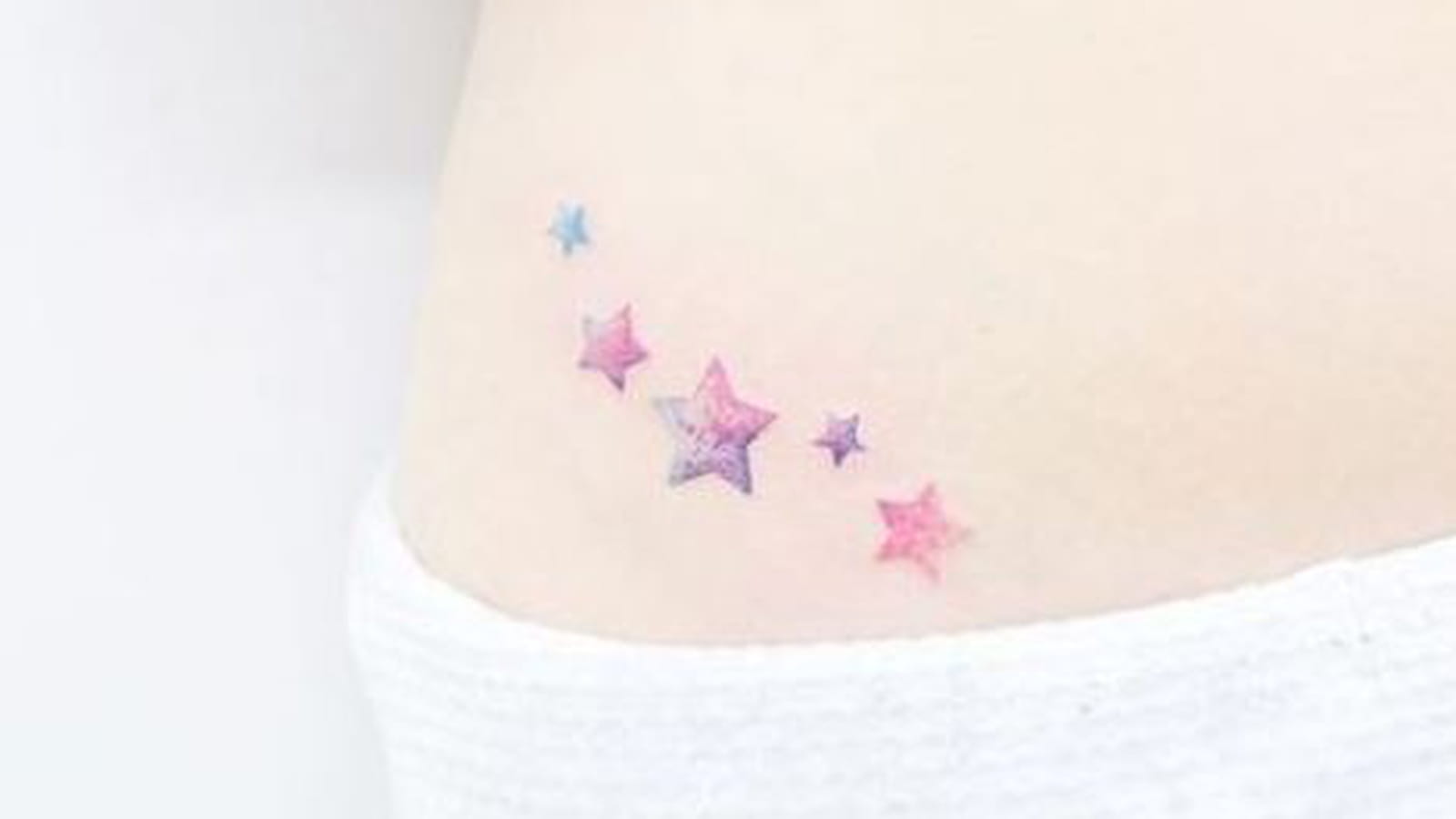 Etoiles pastel sur l'aine