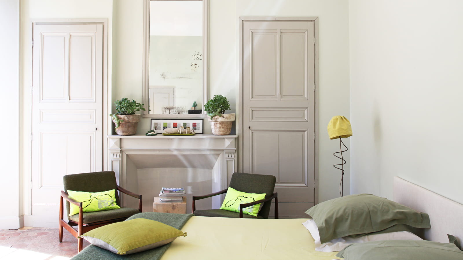 Chambre bicolore