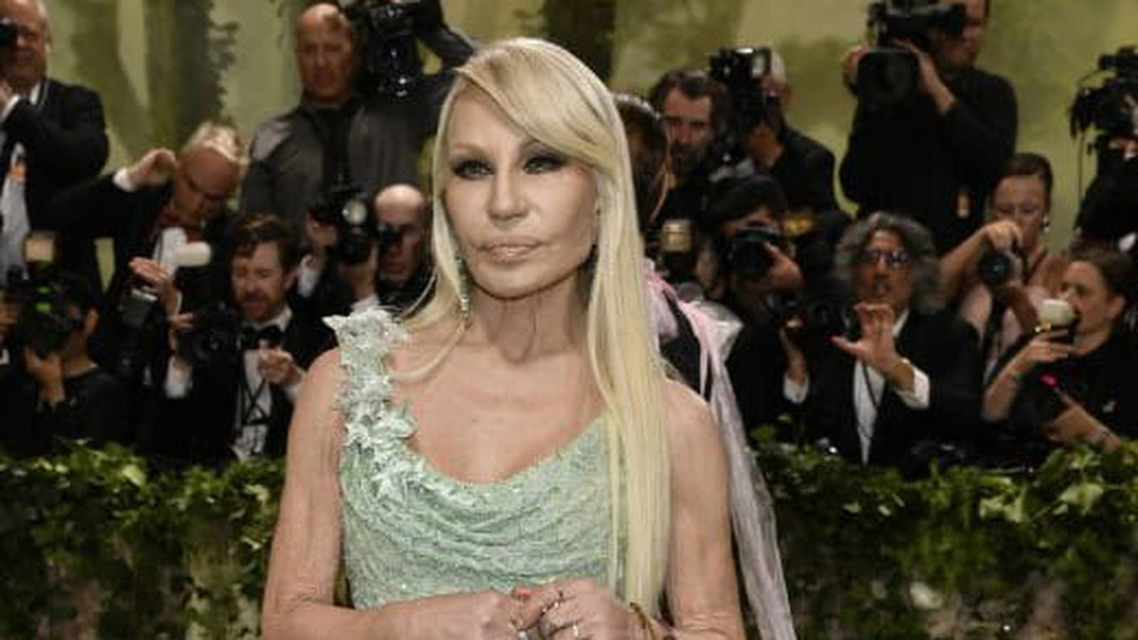 Donatella Versace en Versace