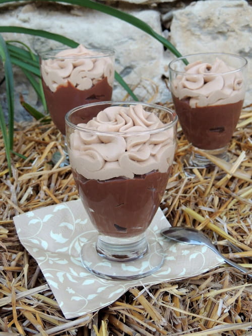 Crème dessert liégeoise chocolat noisette
