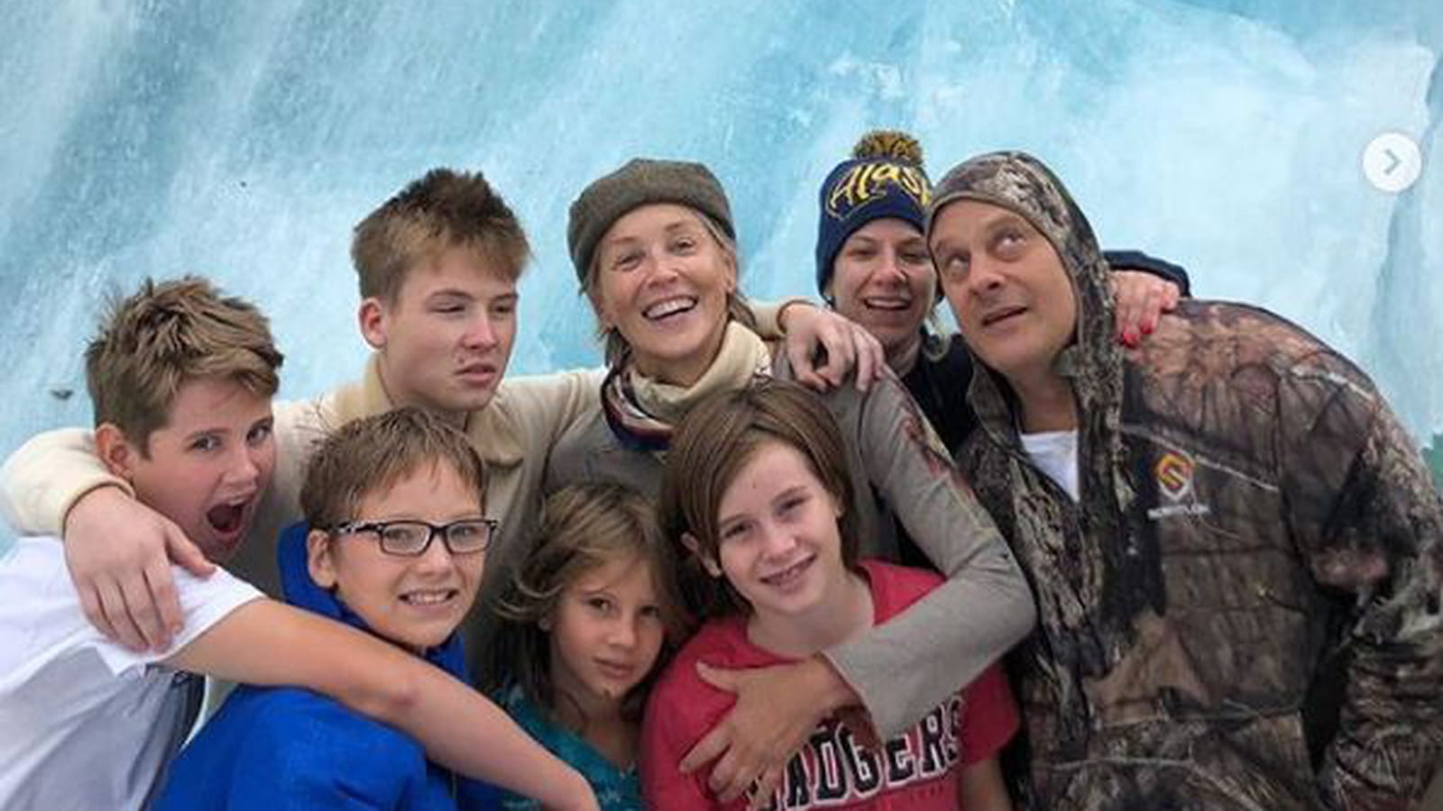 Sharon Stone et sa famille