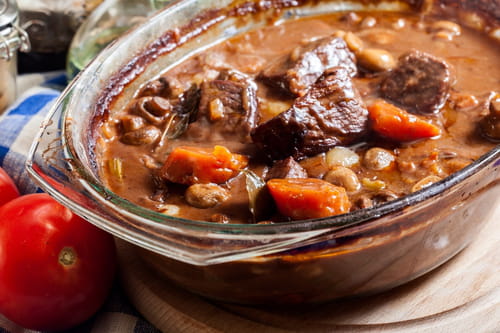 Boeuf bourguignon sans vin