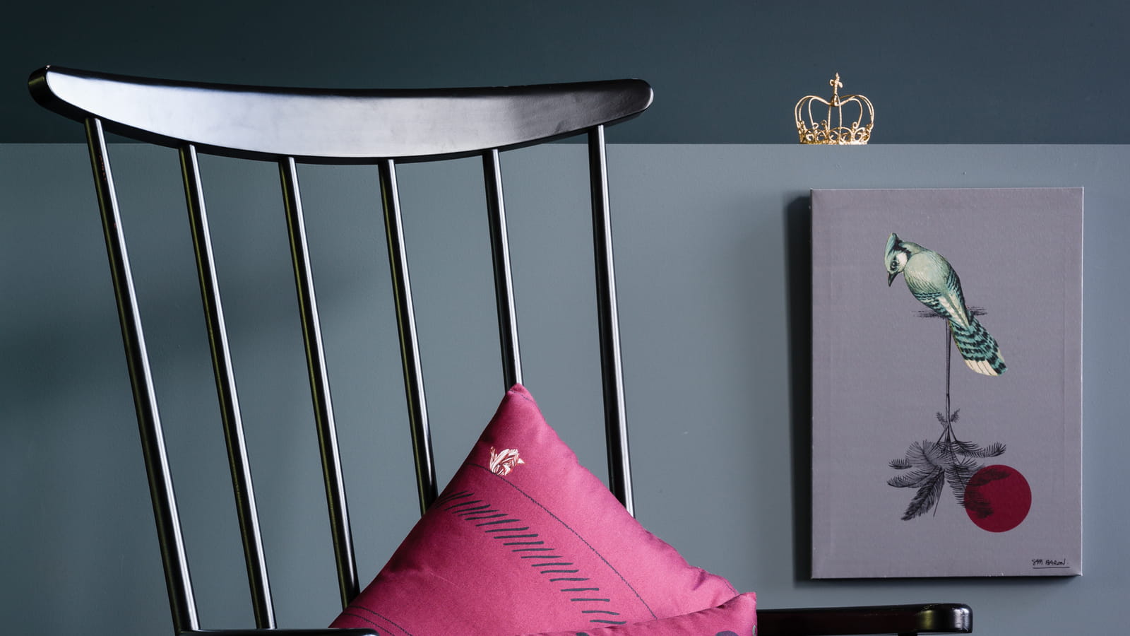 Coussin bordeaux