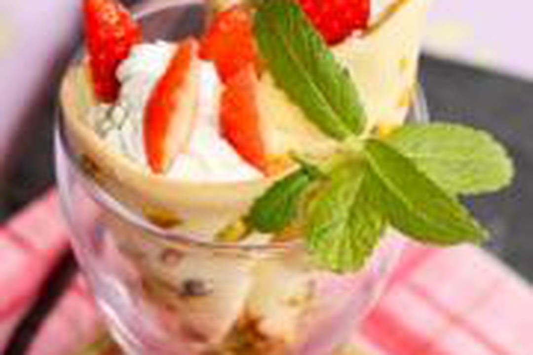pistache, fraises chantilly au mascarpone