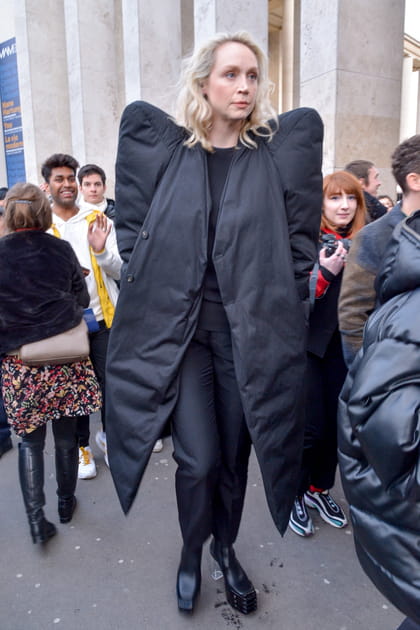 Gwendoline Christie au d&eacute;fil&eacute; Rick Owens