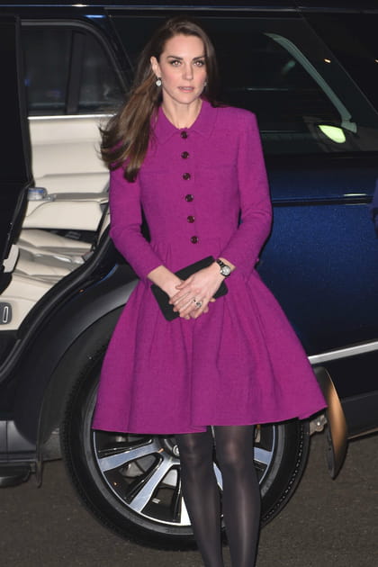Kate Middleton en robe Oscar de la Renta en 2017