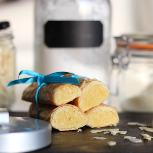 Cigares aux amandes à la crème d'amandes