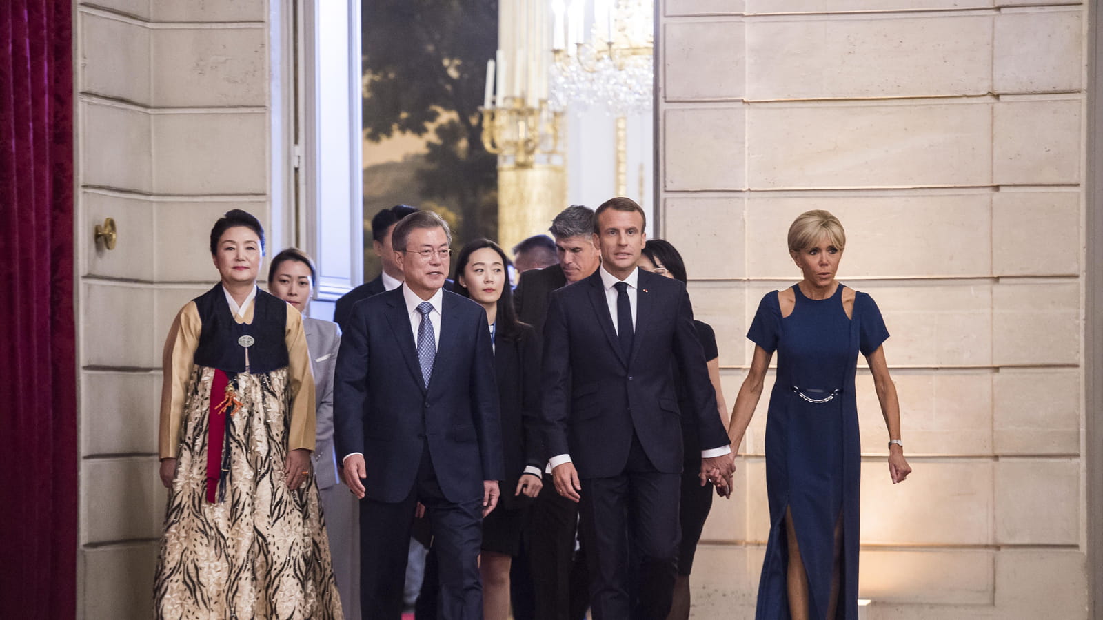 Emmanuel et Brigitte Macron
