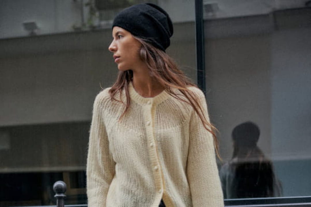 Gilet oversize beige en maille irisée GRECE13-BIS/13123/781