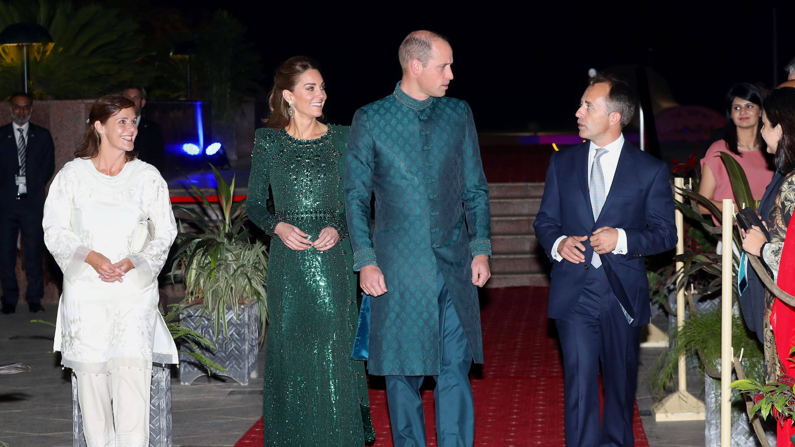 Kate Middleton, le prince William et Thomas Drew