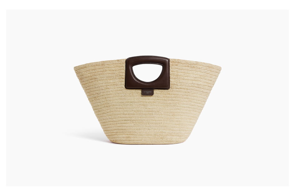 Petit sac &agrave; main Raphia Le Tanneur