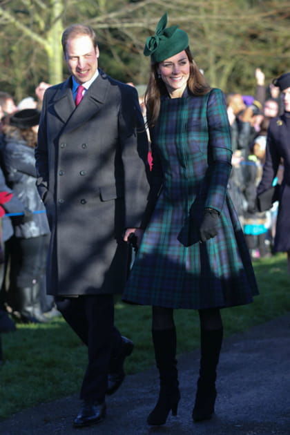 Kate Middleton en manteau Alexander McQueen en 2013
