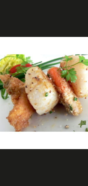 Coquilles Saint Jacques parfum&eacute;es &agrave; la f&egrave;ve Tonka