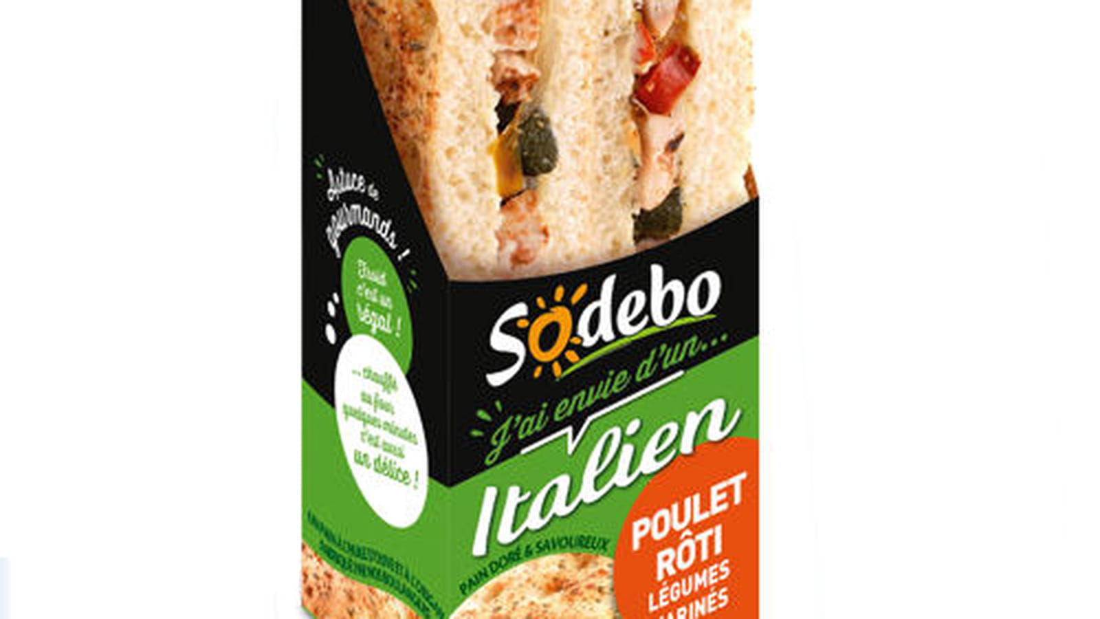Sandwich "J'ai envie d'un... italien" de Sodebo