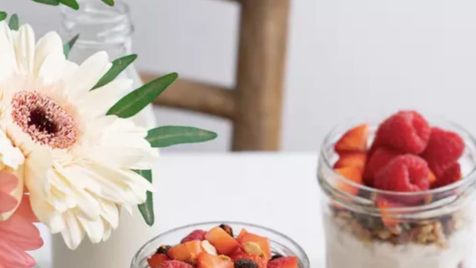 Verrines fraises et framboises